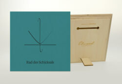 Holzdruck Lebensaufgabe Rad des Schicksals